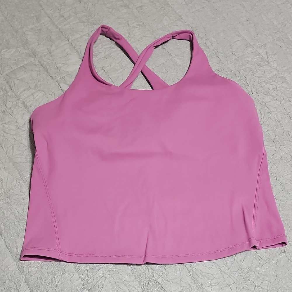 SPANX Pink Crossback Sports Crop